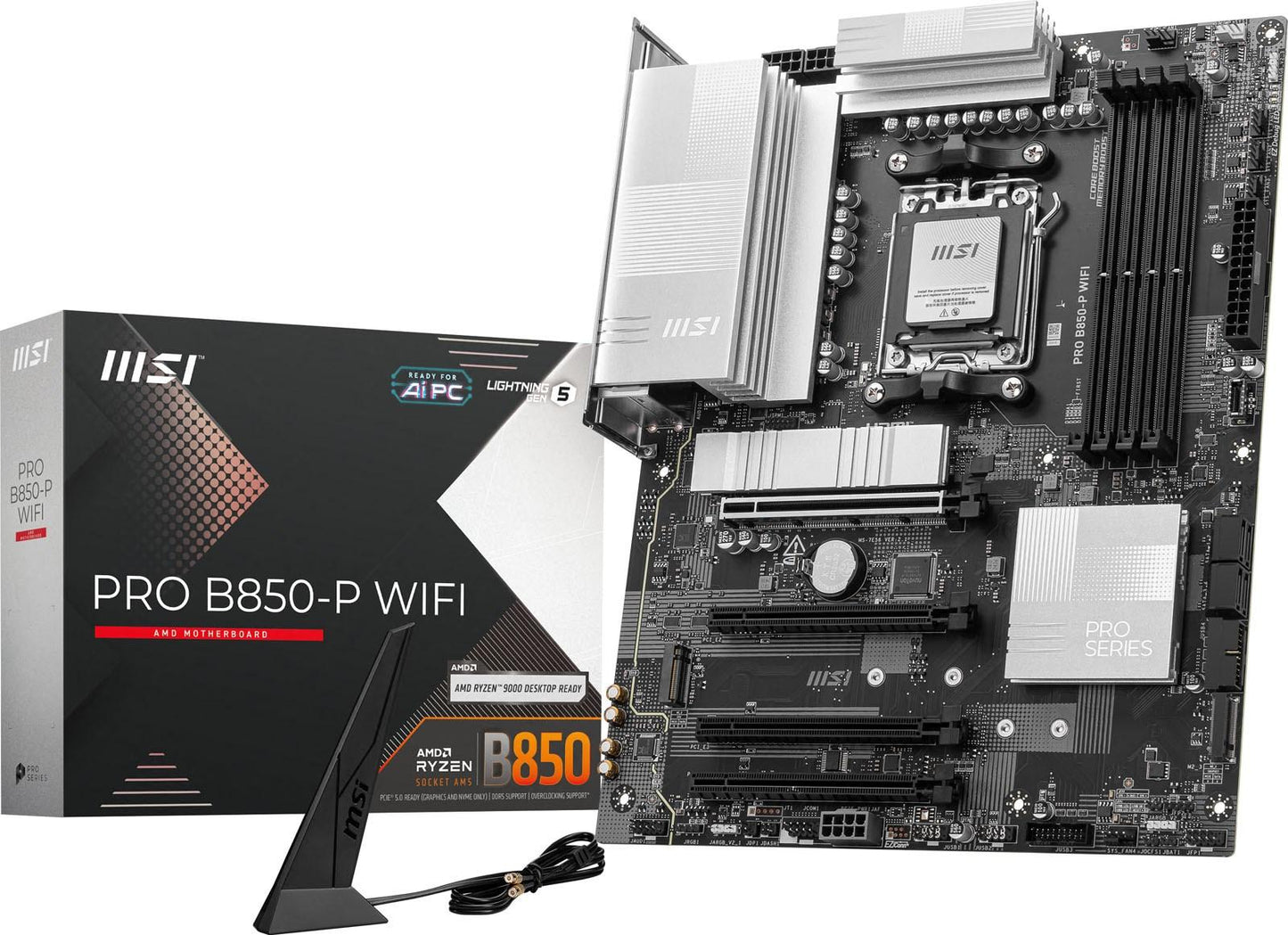 MSI MB PRO B850-P WIFI B850 AM5 Max256GB DDR5 ATX