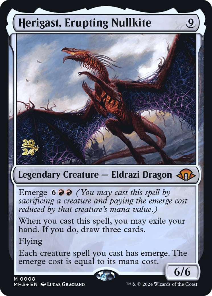 Herigast, Erupting Nullkite (PRE-08S) - Modern Horizons 3 Promos Foil