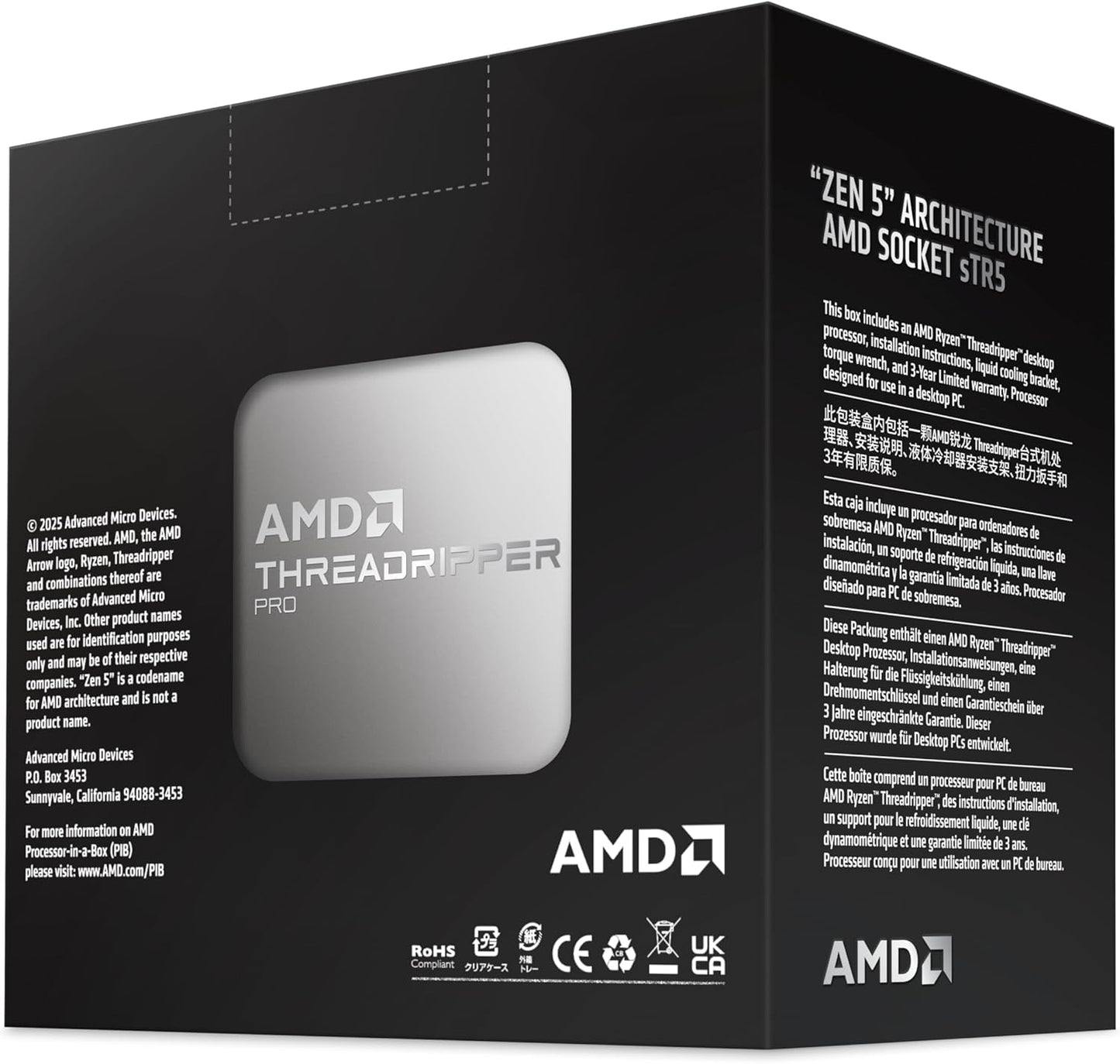 AMD CPU 100-100001595WOF Ryzen Threadripper 9960X 24C 48T 4.2GHz