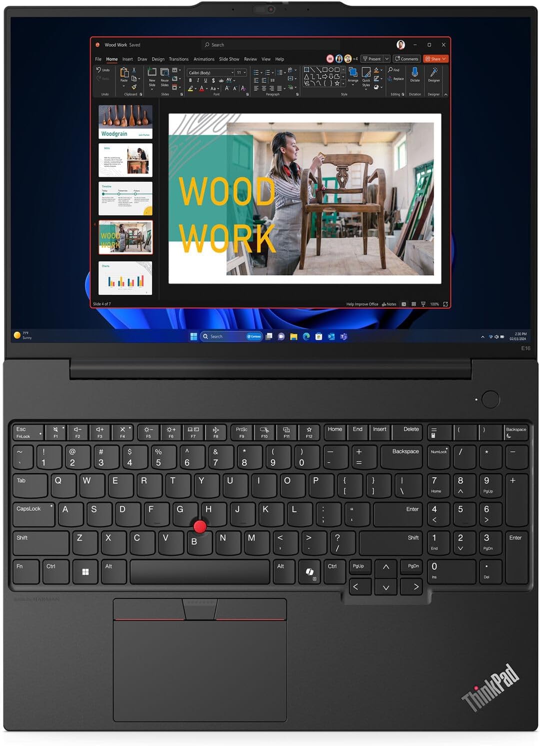 Lenovo ThinkPad E16 Gen 2 Business Laptop 16.0" WUXGA IPS Display 300 nits (AMD Ryzen 5 7535U 6-Core 2.90GHz, 16GB RAM, 1TB PCIe SSD, AMD Radeon, Backlit KYB, FP, WiFi 6, Win11Pro)