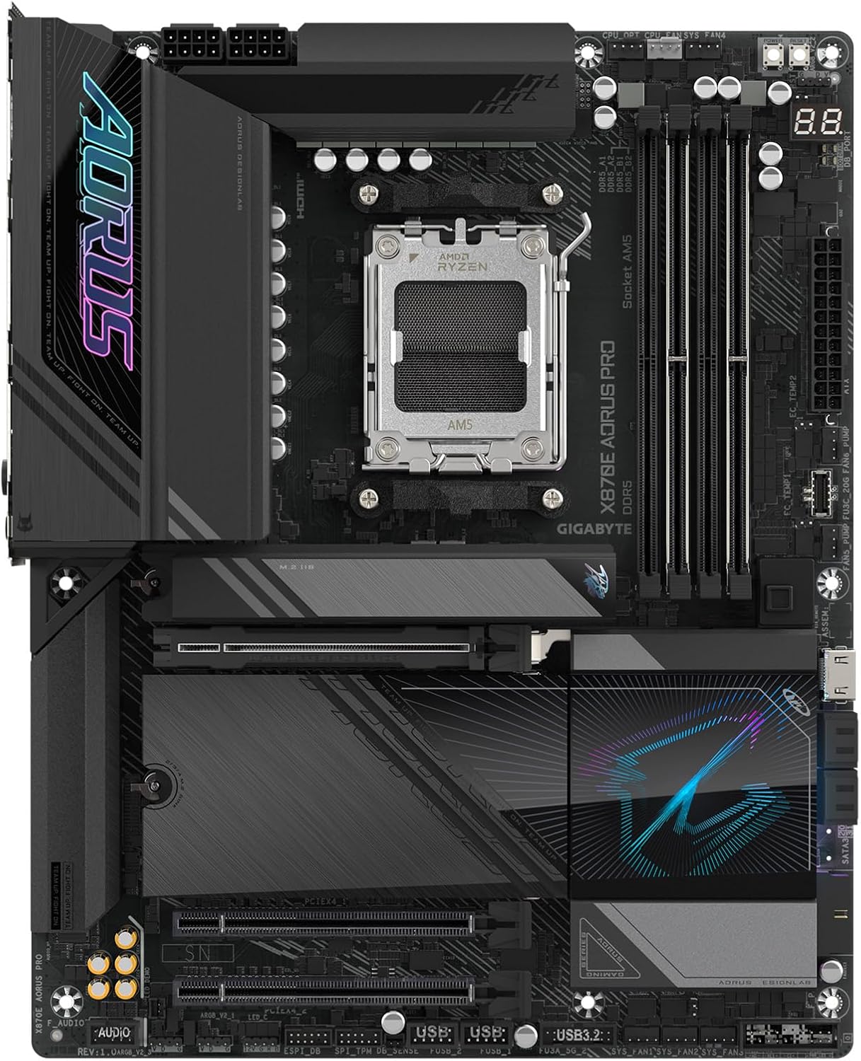 Gigabyte MB X870E AORUS PRO AMD X870E AM5 Max256GB DDR5 ATX