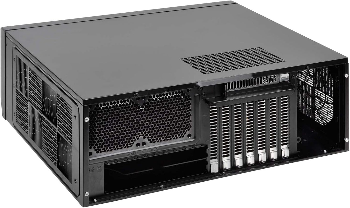 Silverstone CS SST-GD09B SSI-CEB ATX mATX 1x5.25 2x3.5+1x2.5 3xFan 2xUSB BK
