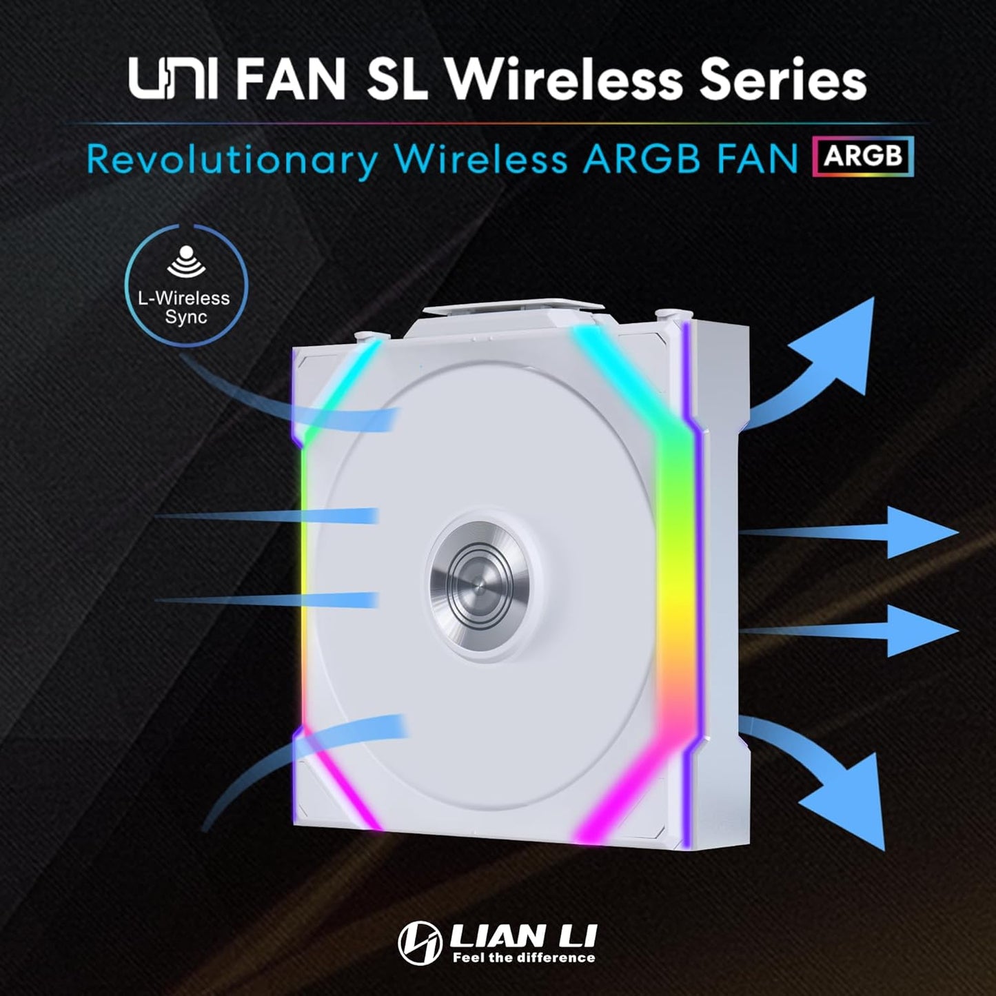 Lian-Li 12SL1W1W UNI FAN SL 120 Wireless RGB 120mm Fan White