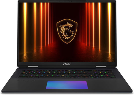 MSI Titan 18 HX AI A2XWIG-087CA 18" UHD+ 120Hz Mini LED Gaming Laptop, Intel® Core™ Ultra 9-285HX, RTX 5080, 64GB (32GB*2) DDR5 6400MHz, 2TB Gen5x4 + 2TB Gen4x4 NVMe PCIe SSD, Windows 11 Pro