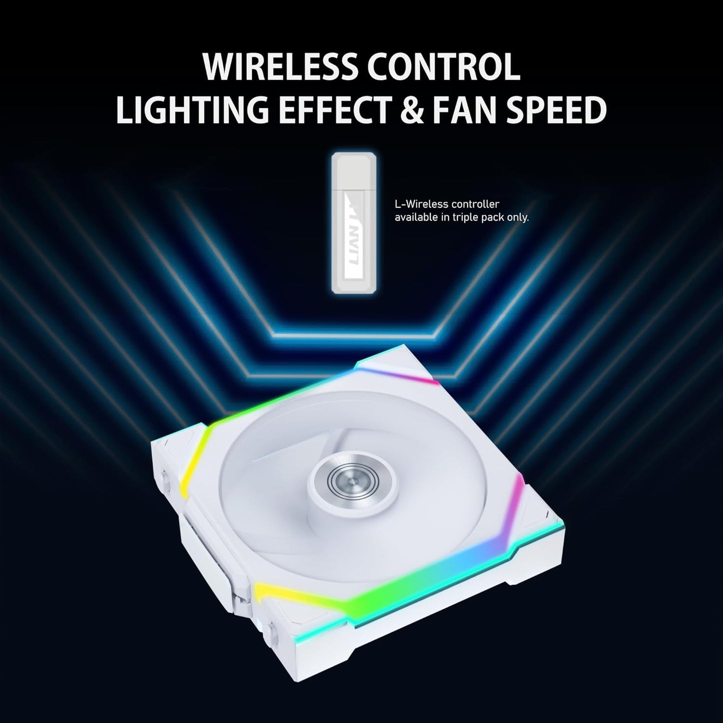 Lian-Li 12SL1W1W UNI FAN SL 120 Wireless RGB 120mm Fan White