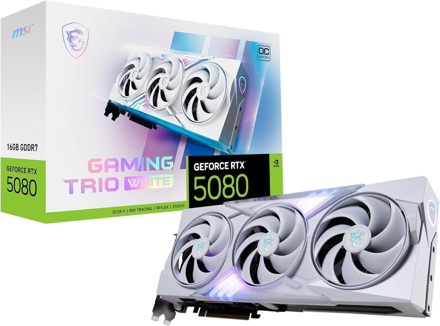 MSI GeForce RTX 5080 16G GAMING TRIO OC WHITE 16GB GDDR7 256B PCIE