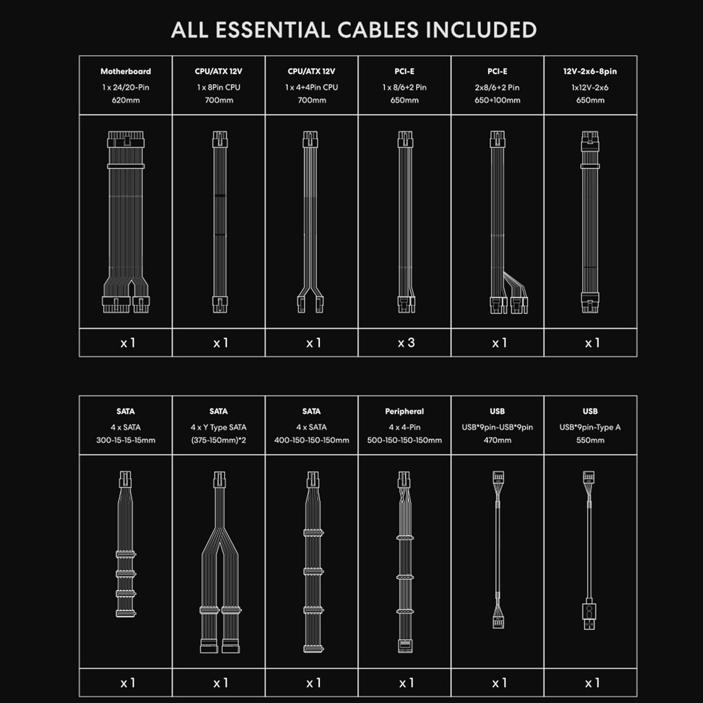 Lian-Li RS1000G.B 1000W 80+ Gold Full Modular ATX Black