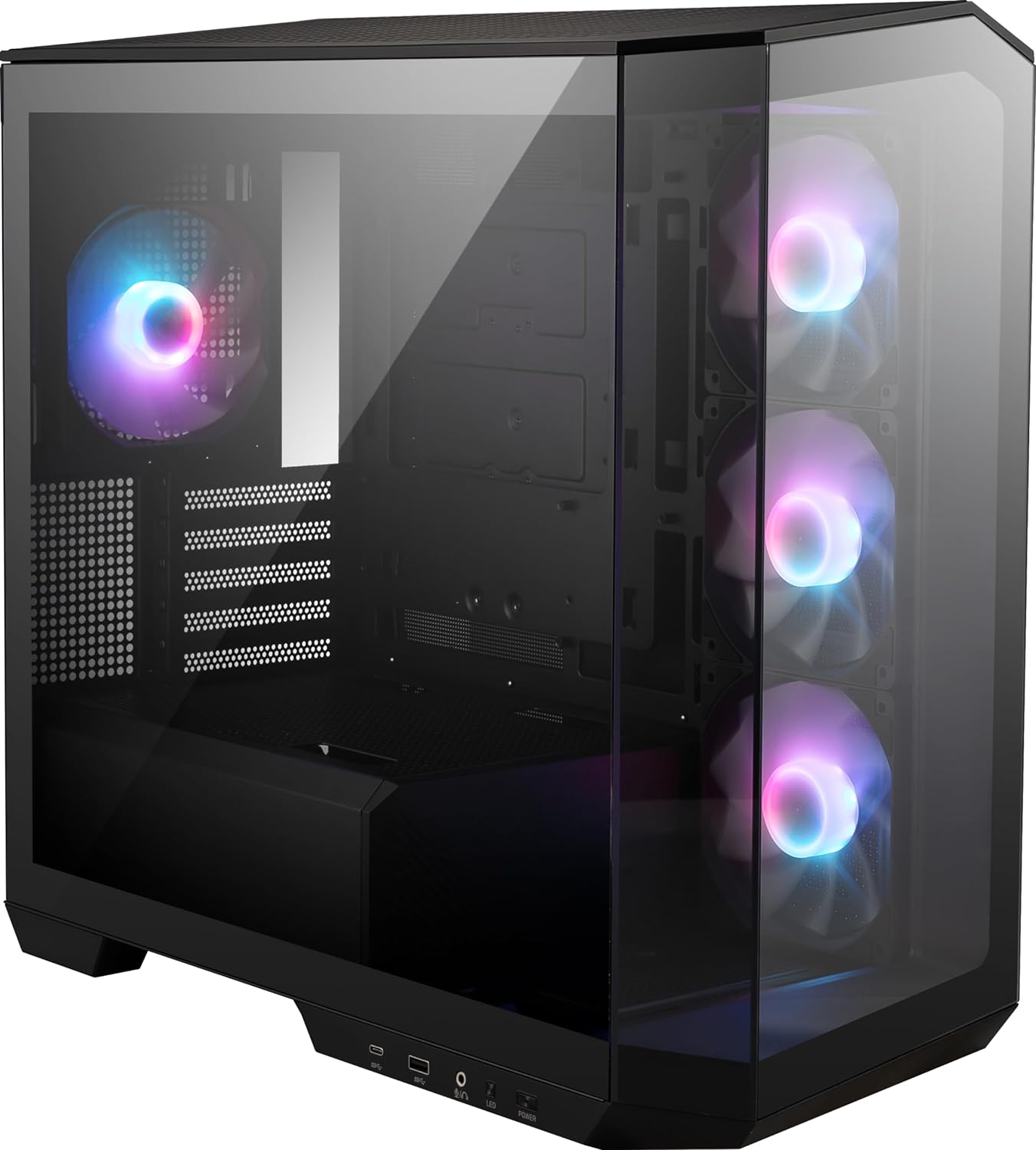 MSI MAG PANO 100R PZ Mid Tower ATX mATX Mini-ITX TG Black