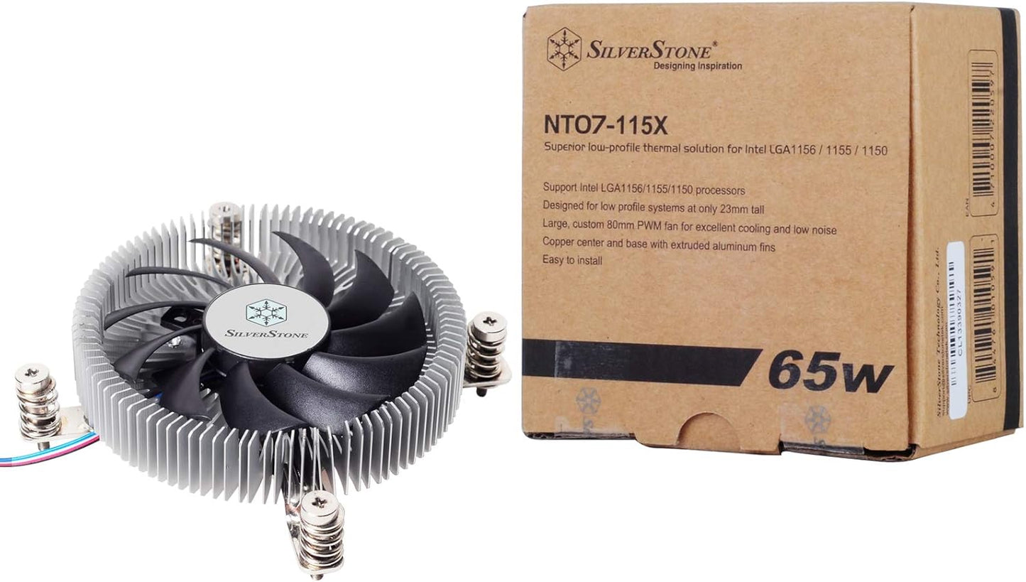 Silverstone Fan NT07-115X low profile for LGA1150 1151 1155 1156 1200 Retail