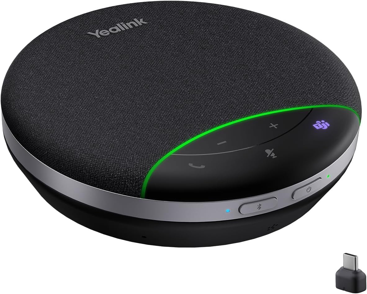 Yealink SP92 Bluetooth Speakerphone with Dongle USB-C/A – 1308169 (with BT51 Bluetooth dongle)