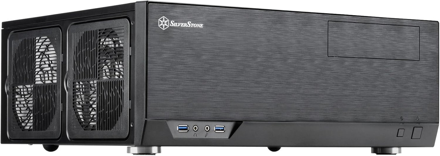 Silverstone CS SST-GD09B SSI-CEB ATX mATX 1x5.25 2x3.5+1x2.5 3xFan 2xUSB BK