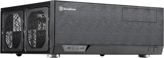Silverstone CS SST-GD09B SSI-CEB ATX mATX 1x5.25 2x3.5+1x2.5 3xFan 2xUSB BK