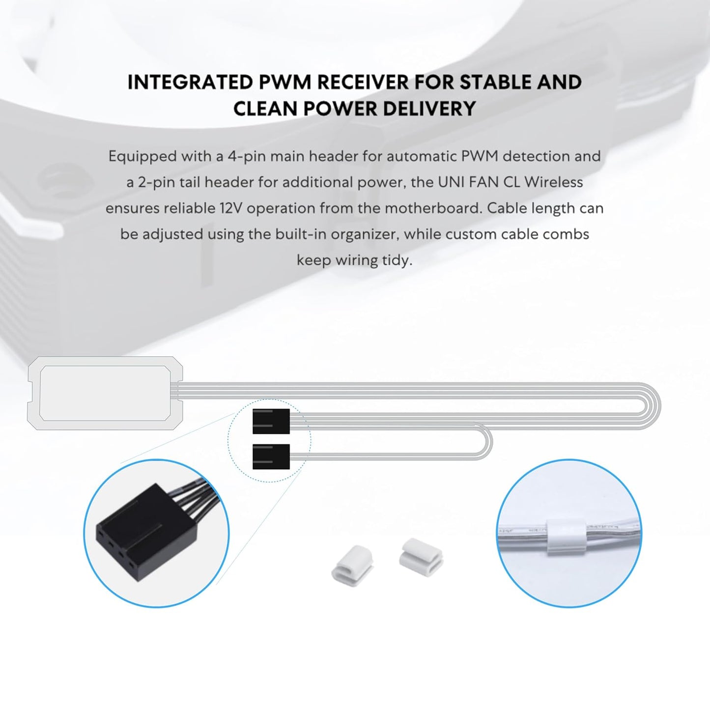 Lian-Li Fan 12RCL1W3W FDB 3xFan Reverse Blade with Fan Controller White