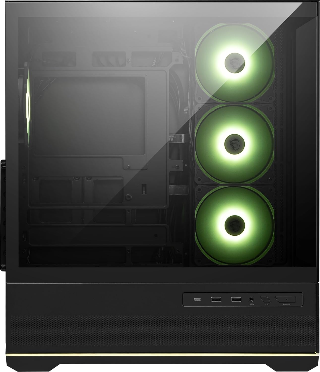 MSI CS MAG PANO 110R PZ Mid Tower ABS SPCC TG 3+1x120mm ARGB Fan Black