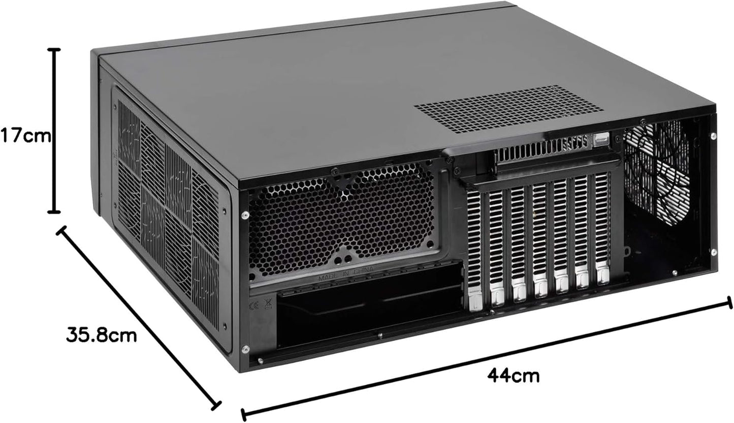 Silverstone CS SST-GD09B SSI-CEB ATX mATX 1x5.25 2x3.5+1x2.5 3xFan 2xUSB BK