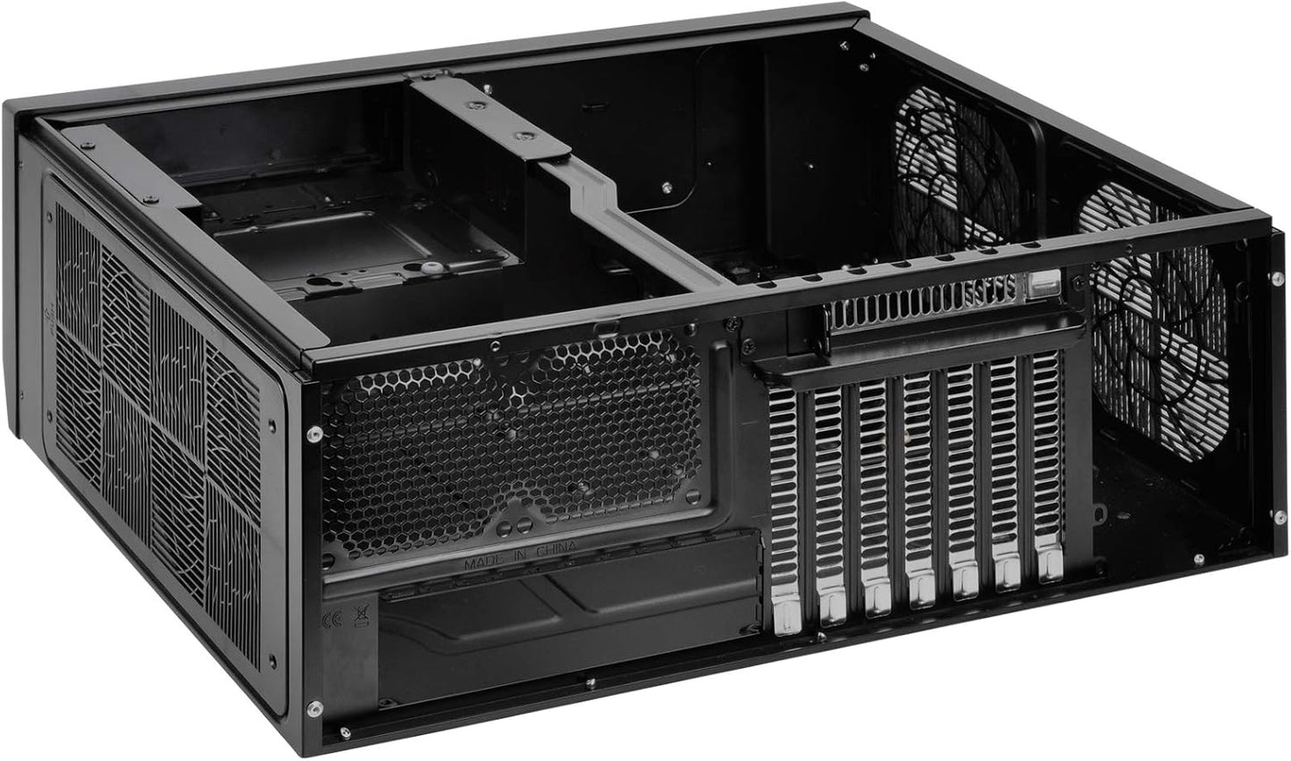Silverstone CS SST-GD09B SSI-CEB ATX mATX 1x5.25 2x3.5+1x2.5 3xFan 2xUSB BK