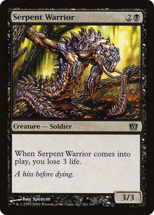 Serpent Warrior (8ED-161★) - Eighth Edition Foil
