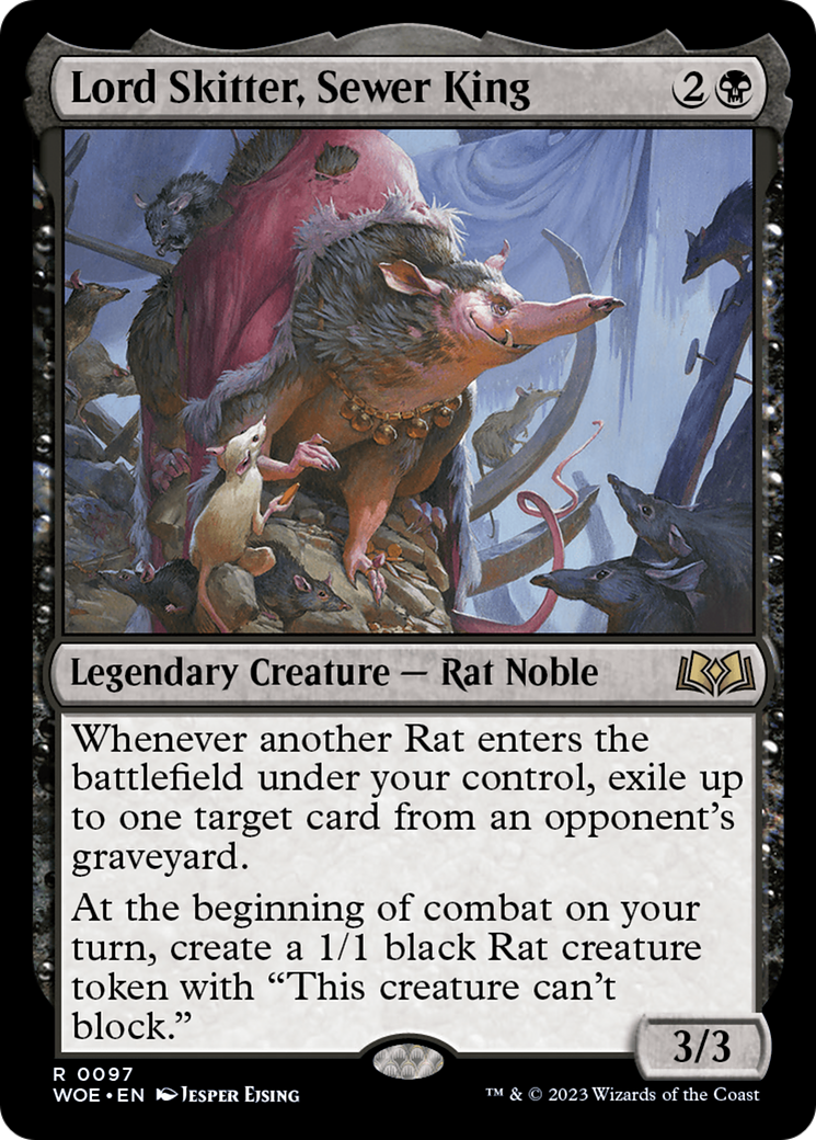 Lord Skitter, Sewer King (WOE-097) - Wilds of Eldraine Foil
