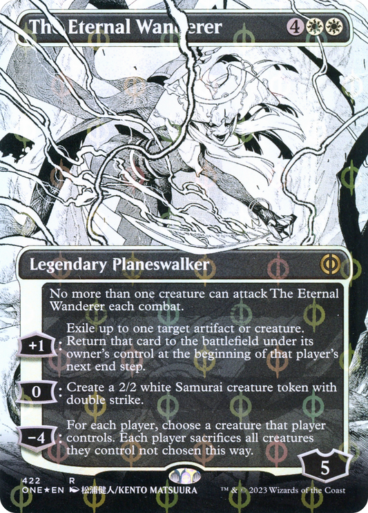 The Eternal Wanderer (ONE-422) - Phyrexia: All Will Be One: (Showcase) (Borderless) Foil