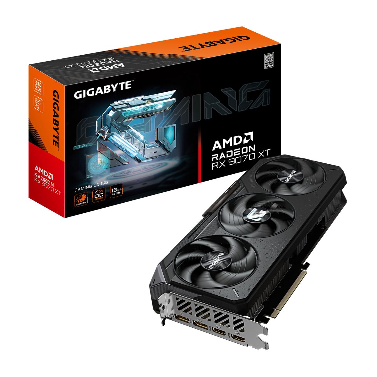 Gigabyte GAMING OC Radeon RX 9070 XT 16 GB Video Card GV-R9070XTGAM OC-16GD
