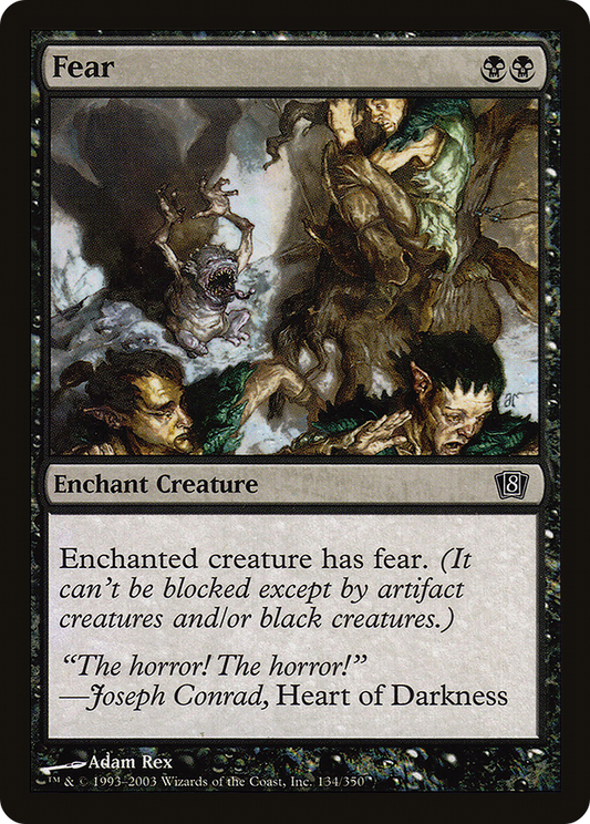 Fear (8ED-134★) - Eighth Edition Foil