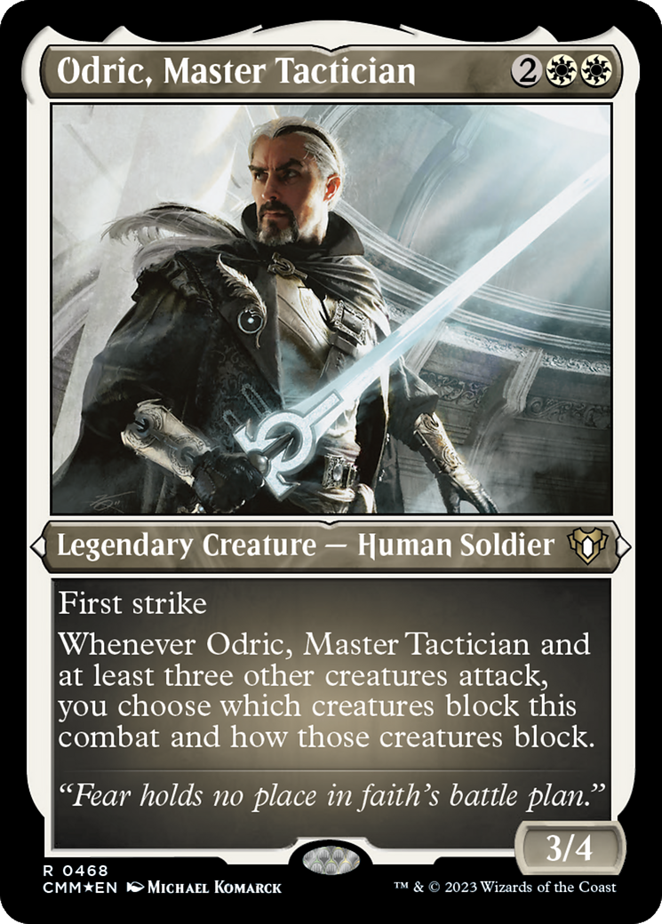Odric, Master Tactician (CMM-468) - Commander Masters Etched Foil