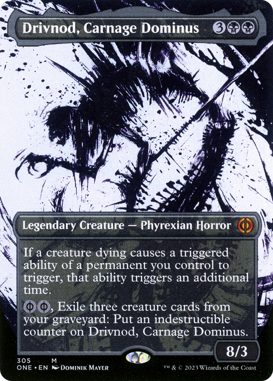 Drivnod, Carnage Dominus (ONE-305) - Phyrexia: All Will Be One: (Showcase) (Borderless)