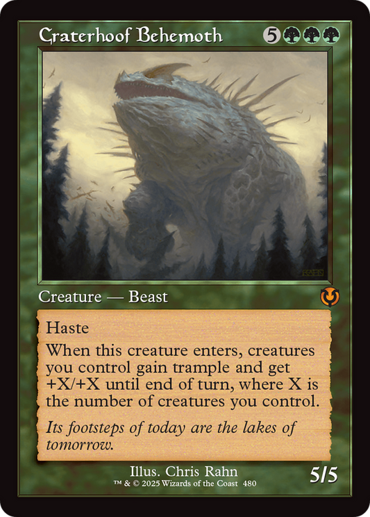 Craterhoof Behemoth (Retro Frame) (INR-480) - Innistrad Remastered Foil