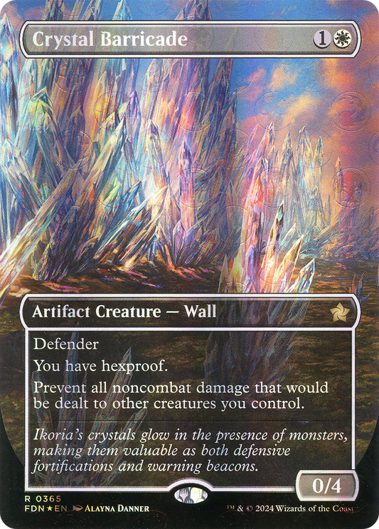 Crystal Barricade (FDN-365) - Foundations (Borderless) Foil