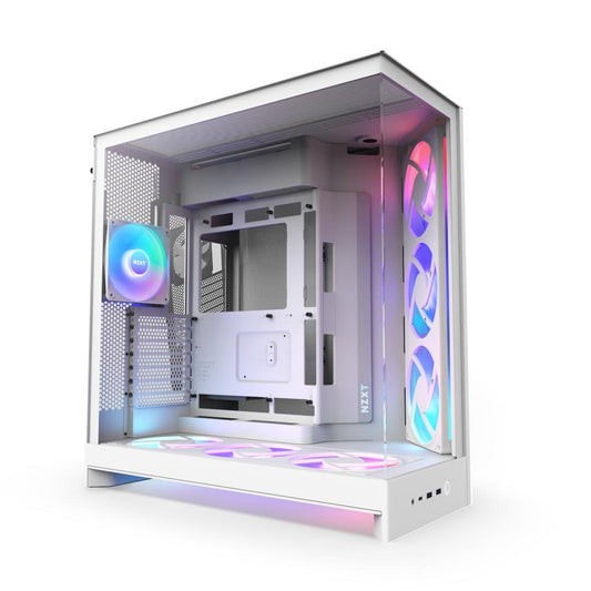 NZXT CM-H92FW-P1 H9 FLOW RGB+ Mid Tower Clear TG White