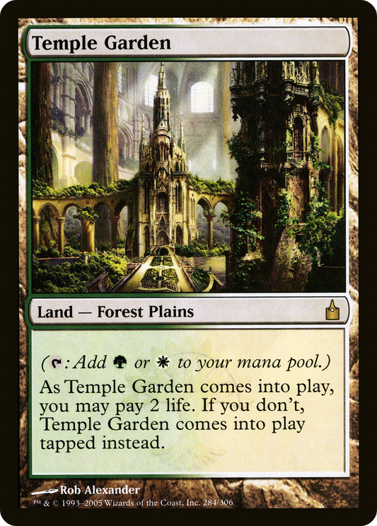 Temple Garden (RAV-284) - Ravnica: City of Guilds Foil