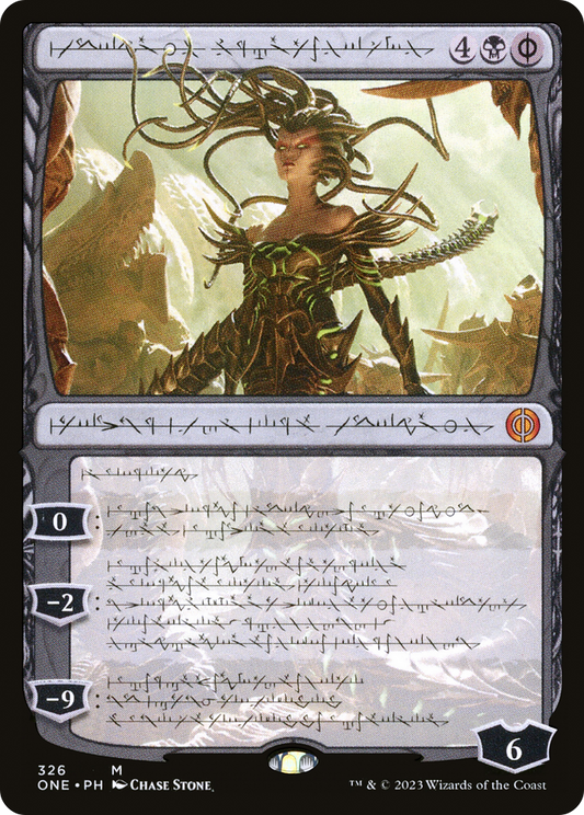 Vraska, Betrayal's Sting (ONE-326) - Phyrexia: All Will Be One: (Showcase) Foil