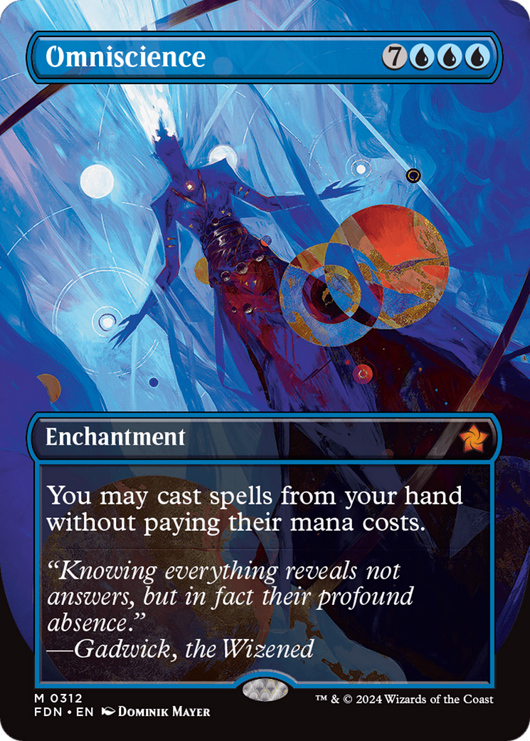 Omniscience (FDN-312) - Foundations (Borderless) Foil