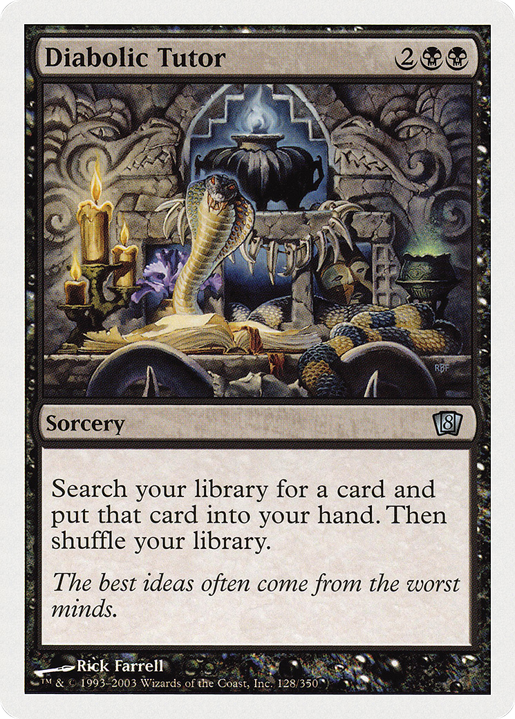 Diabolic Tutor (8ED-128) - Eighth Edition