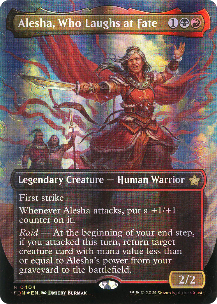 Alesha, Who Laughs at Fate (FDN-404) - Foundations (Borderless) Foil