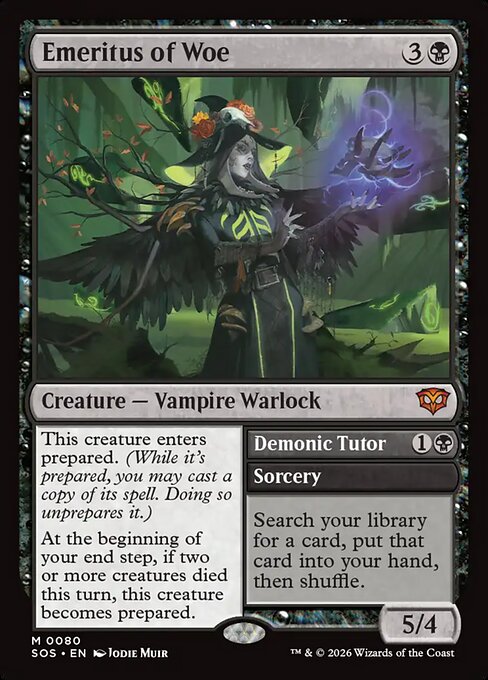 Emeritus of Woe // Demonic Tutor [SOS - 80]