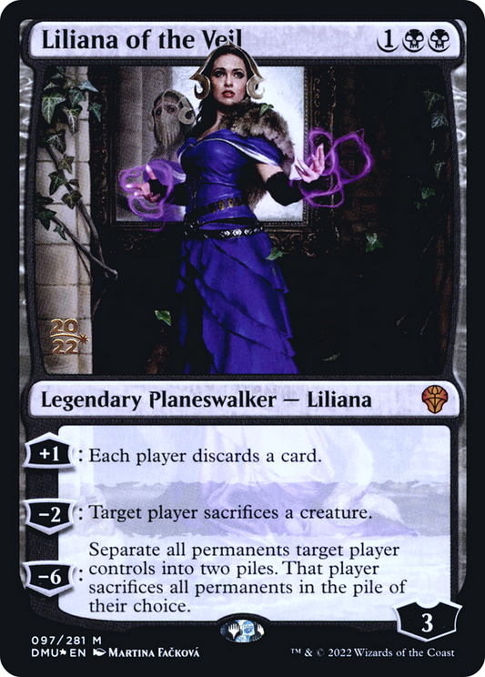 Liliana of the Veil (PRE-97S) - Dominaria United Promos Foil