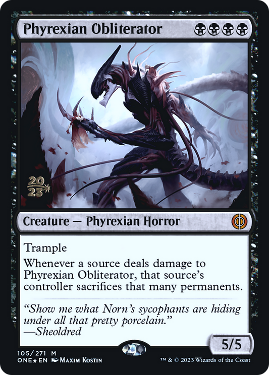 Phyrexian Obliterator (PRE-105S) - Phyrexia: All Will Be One Promos Foil