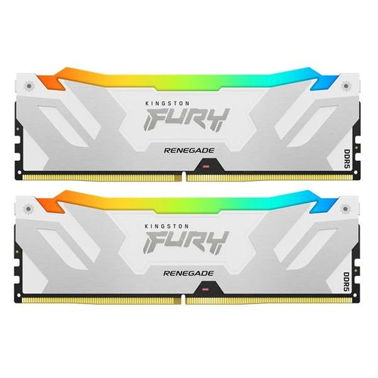 Kingston ME KF564C32RWAK2-32 32G 6400MT s DR5 CL32 K2 FURY Renegade RGB White