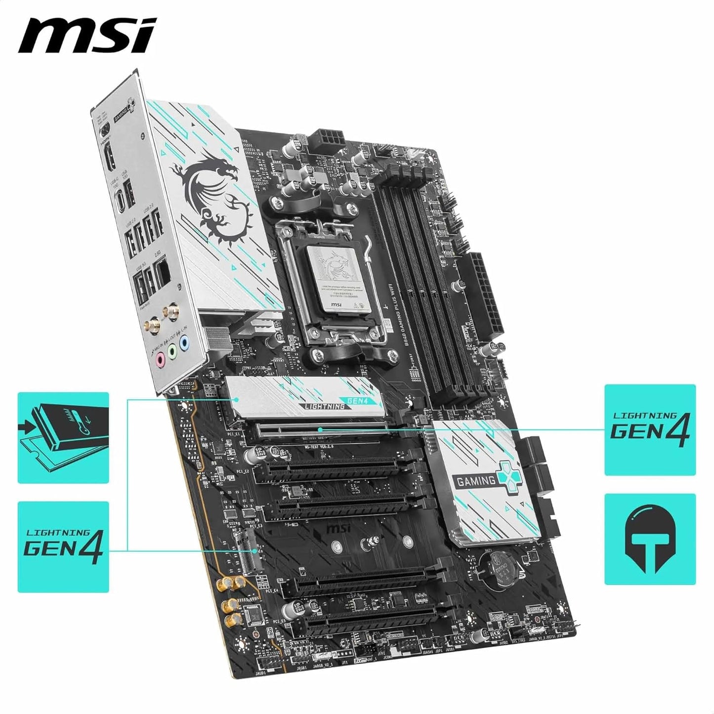 MSI MB B840 GAMING PLUS WIFI B840 AM5 Max256GB DDR5 ATX Retail