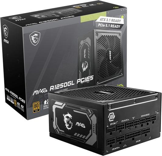 MSI MAG A1250GL PCIE5 1250W 80+ Gold fully modular FDB APFC