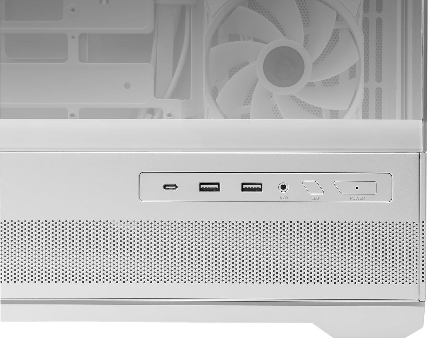 MSI CS MAG PANO 110R PZ WHITE Mid Tower ABS SPCC TG 3+1x120mm ARGB Fan White