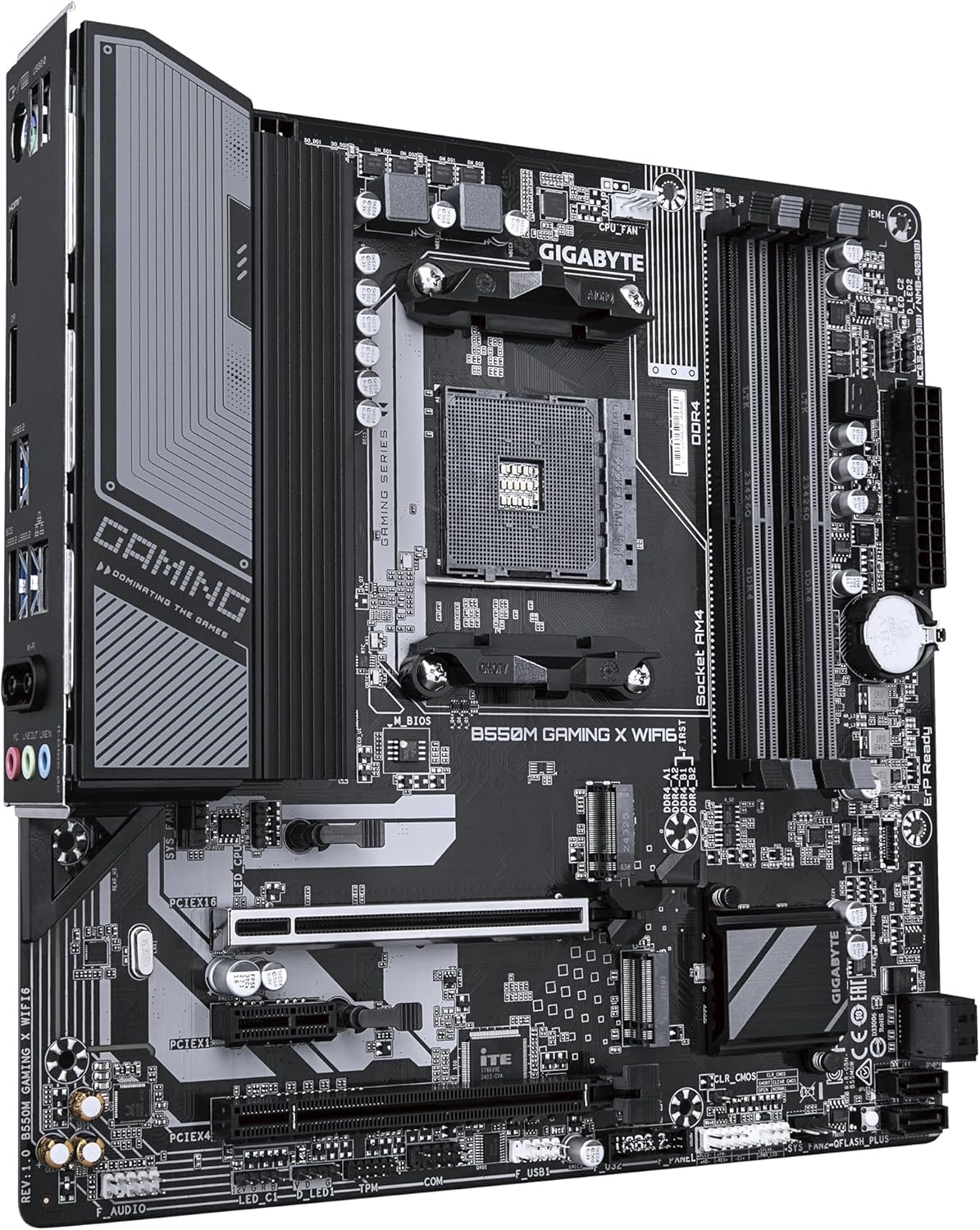 Gigabyte B550M GAMING X WIFI6 AMD B550 AM4 Max128GB DDR4 Micro ATX