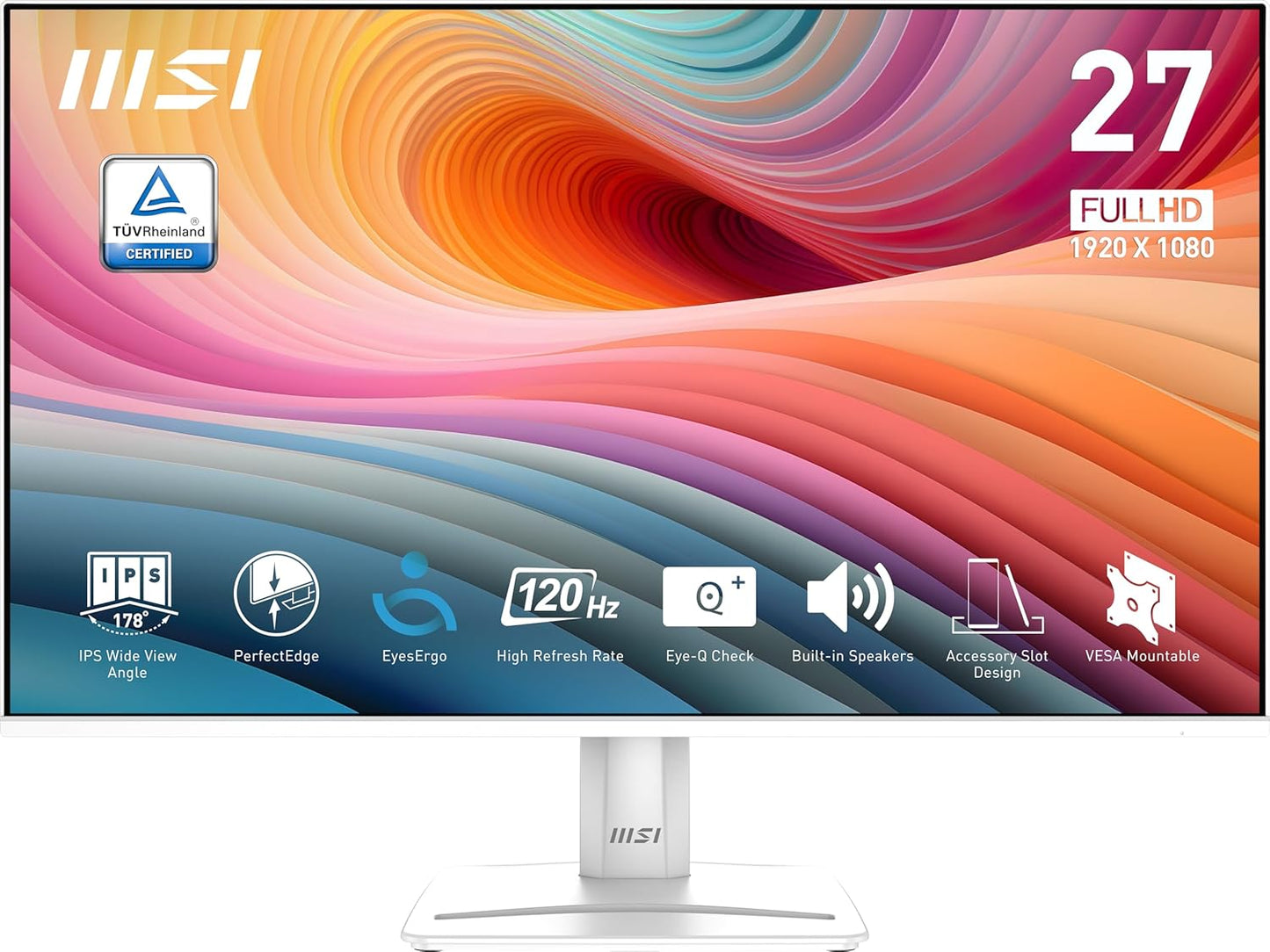 MSI MN PRO MP275W E2 27 IPS FHD 1920x1080 16:9 1ms 4ms 120Hz HDMI DP Speakers