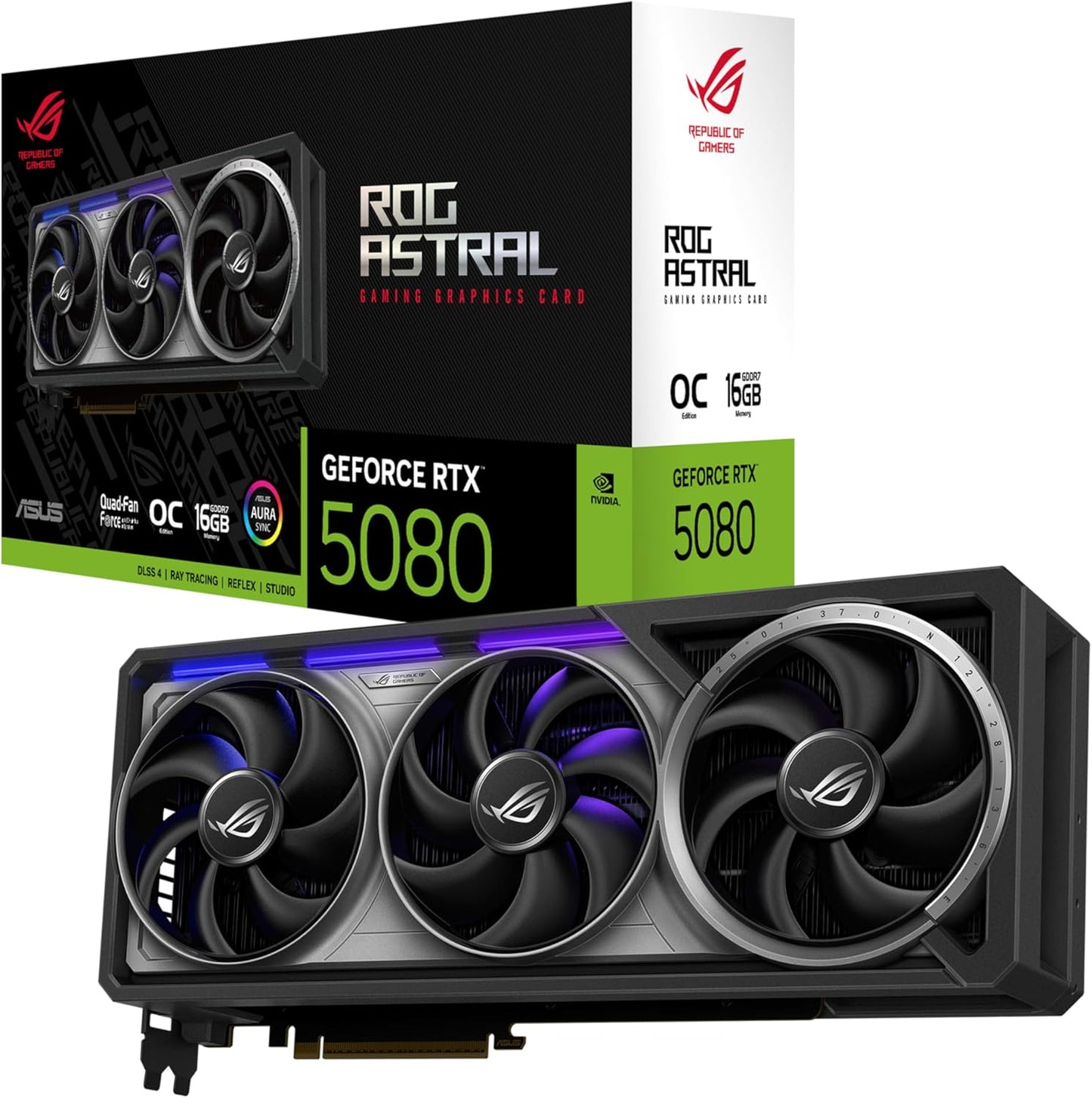 ASUS ASTRAL-RTX5080-O16G-GAMIN 16GB GDDR7 256B PCIE