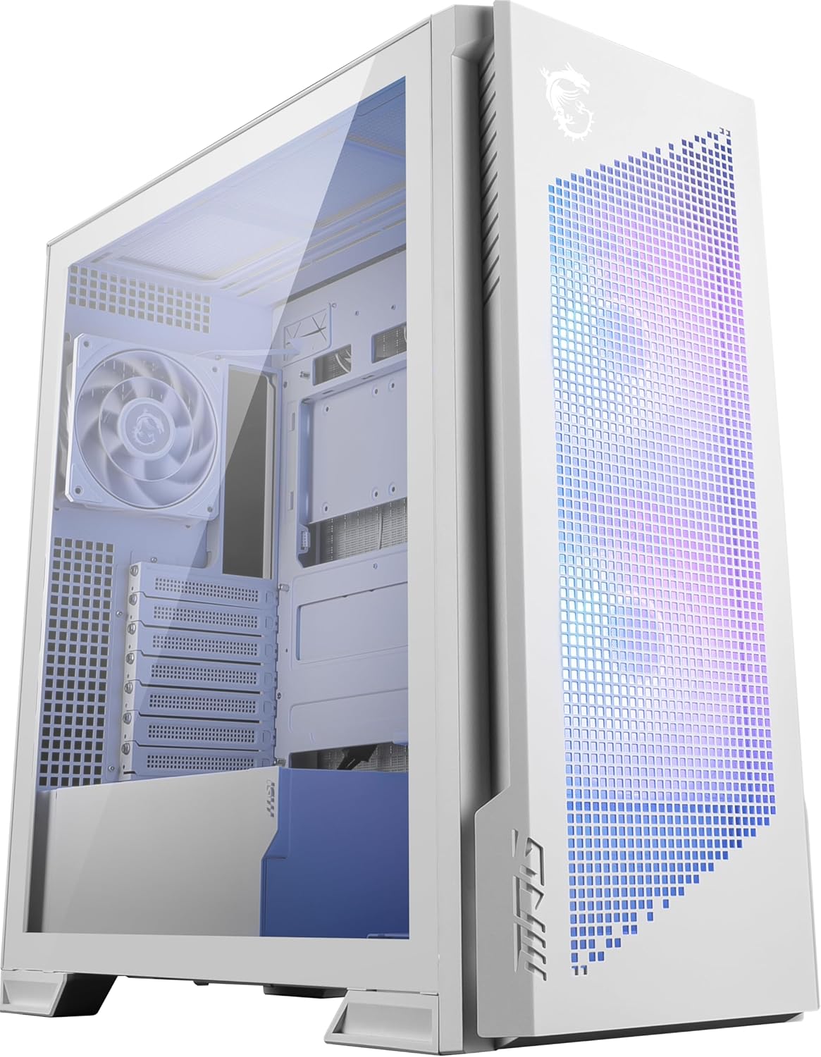 MSI CS MPG VELOX 300R AIRFLOW PZ WHITE MT Laminated TG 2x160mmARGB FN White