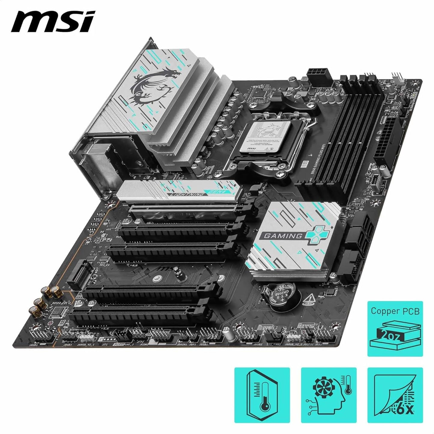 MSI MB B840 GAMING PLUS WIFI B840 AM5 Max256GB DDR5 ATX Retail