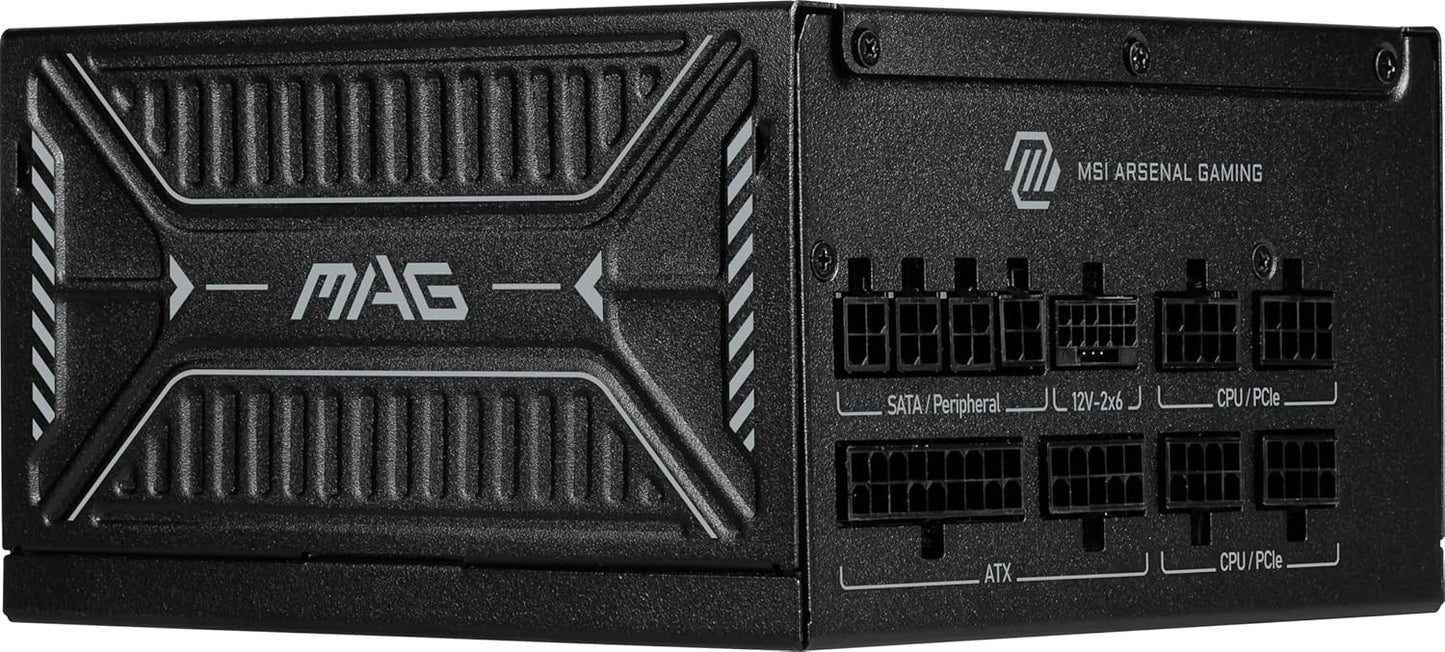 MSI MAG A750GLS PCIE5 750W 80+ Gold Fully-Modular ATX 12V APFC