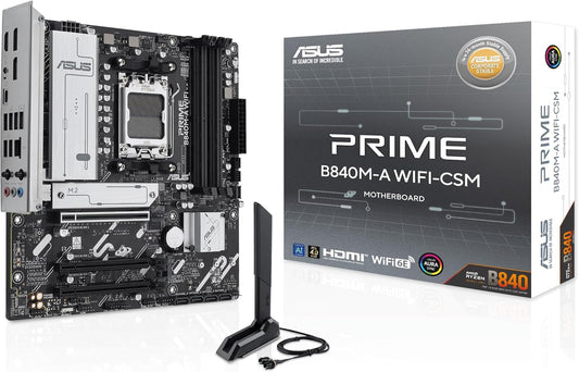 ASUS MB PRIME B840M-A WIFI-CSM B840 AM5 max192GB DDR5 micro-ATX
