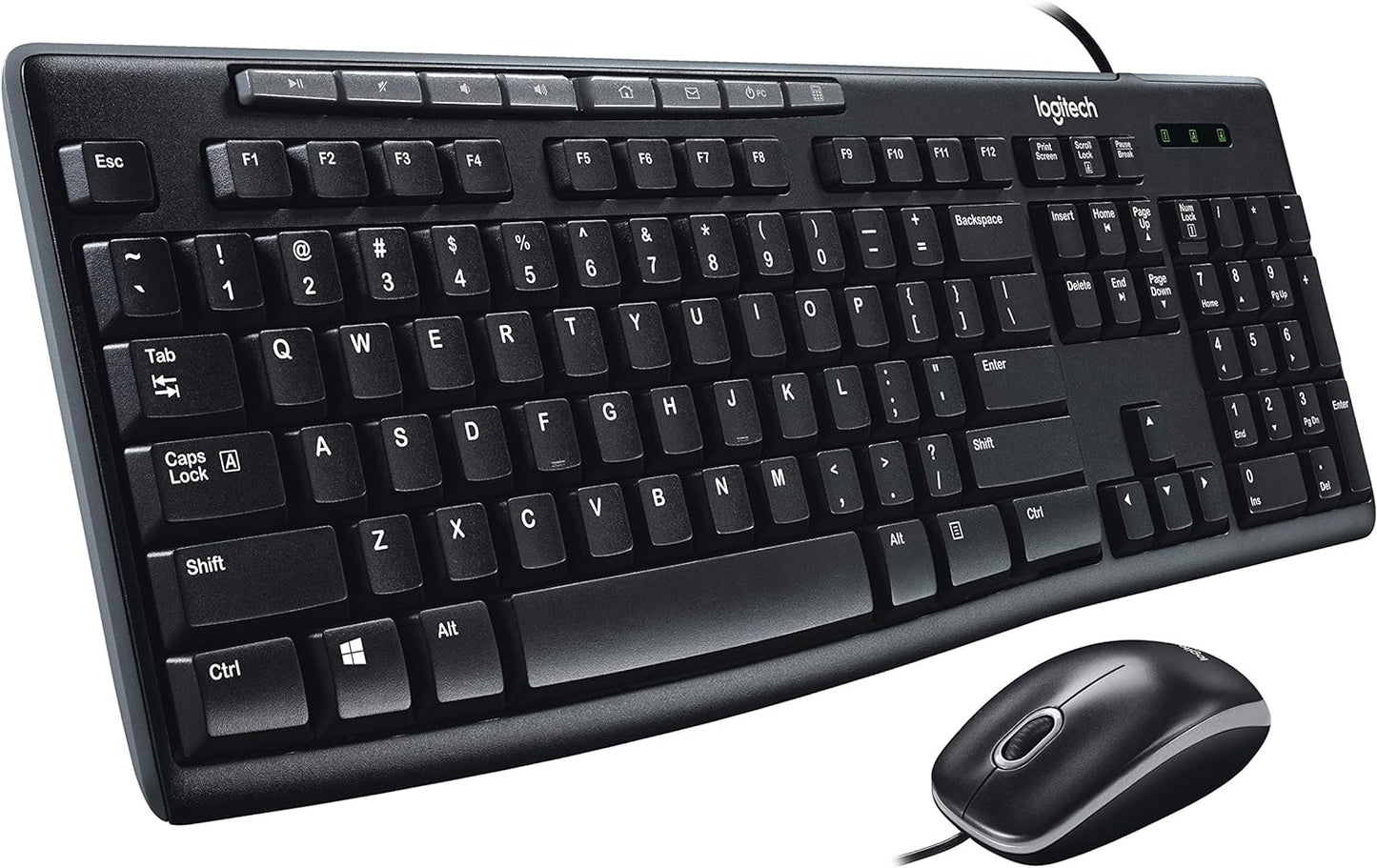 Logitech Keyboard Mouse 920-002714 MEDIA COMBO MK200 USB Retail